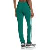 imageadidas Womens Essentials Warmup 3Stripes Slim Tapered Track PantsCollegiate GreenWhite