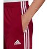 imageadidas Womens Essentials Warmup 3Stripes Slim Tapered Track PantsLegacy BurgundyWhite