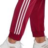imageadidas Womens Essentials Warmup 3Stripes Slim Tapered Track PantsLegacy BurgundyWhite