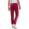 imageadidas Womens Essentials Warmup 3Stripes Slim Tapered Track PantsLegacy BurgundyWhite