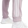 imageadidas Womens Essentials Warmup 3Stripes Slim Tapered Track PantsPreloved Fig