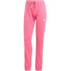 imageadidas Womens Essentials Warmup 3Stripes Slim Tapered Track PantsPulse MagentaWhite