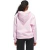 imageadidas Womens Seasonal Essentials Ruffled Big Logo Graphic HoodieClear Pink
