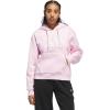 imageadidas Womens Seasonal Essentials Ruffled Big Logo Graphic HoodieClear Pink