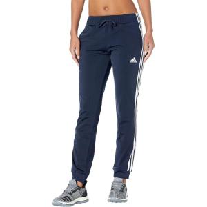imageadidas Womens Essentials Warmup 3Stripes Slim Tapered Track PantsLegend Ink