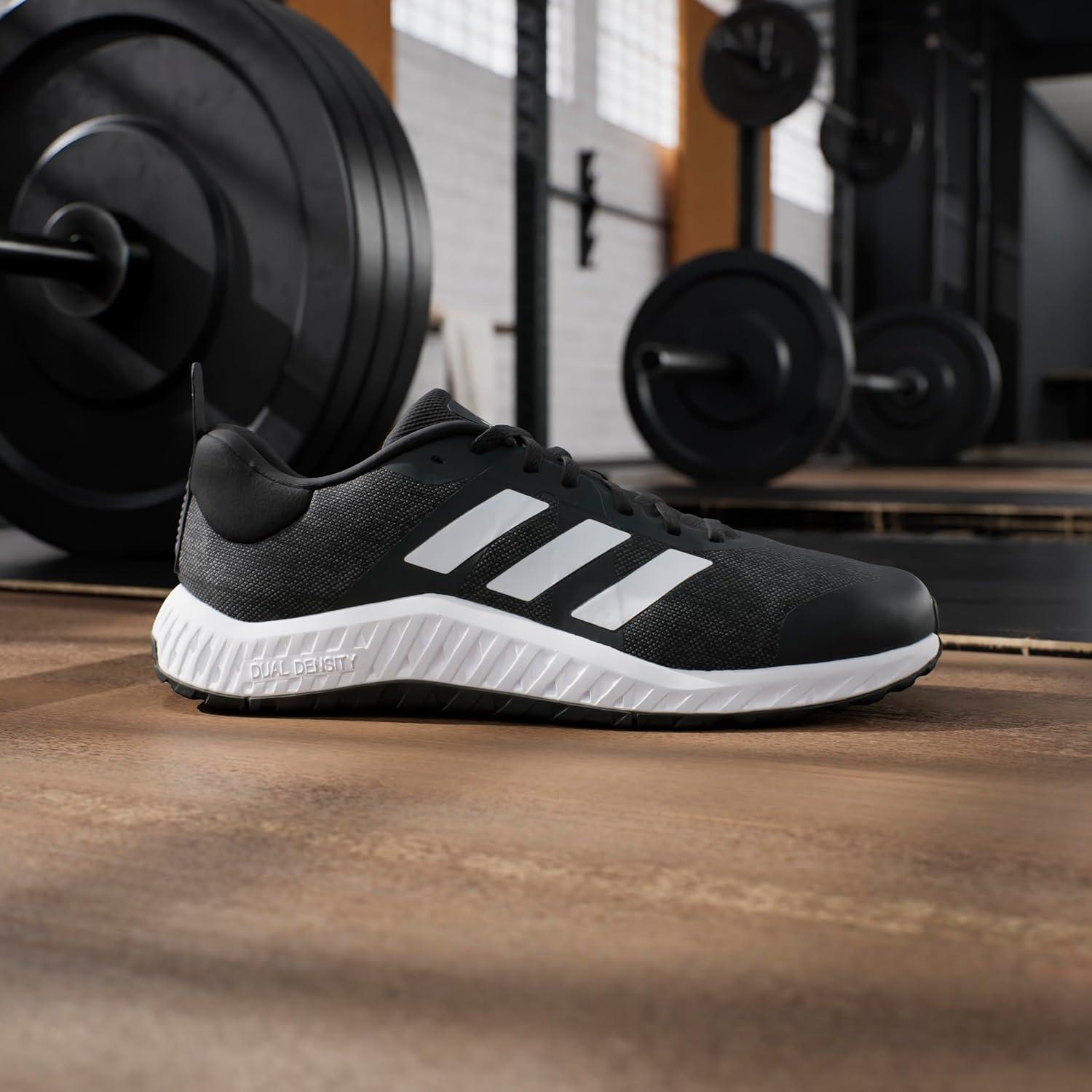 imageadidas UnisexAdult Everyset Training SneakerBlackWhiteWhite