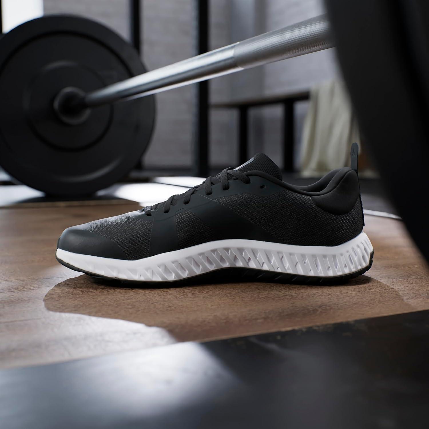 imageadidas UnisexAdult Everyset Training SneakerBlackWhiteWhite