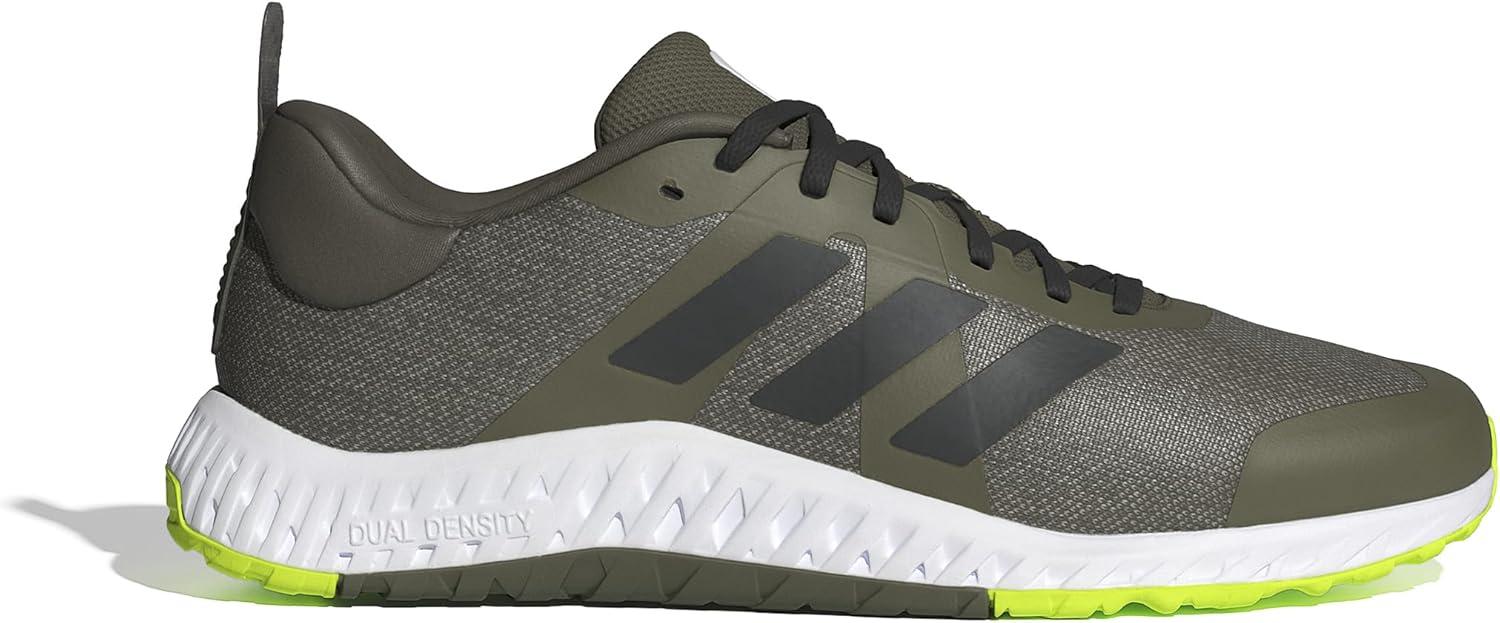 imageadidas UnisexAdult Everyset Training SneakerOlive StrataBlackLucid Lemon