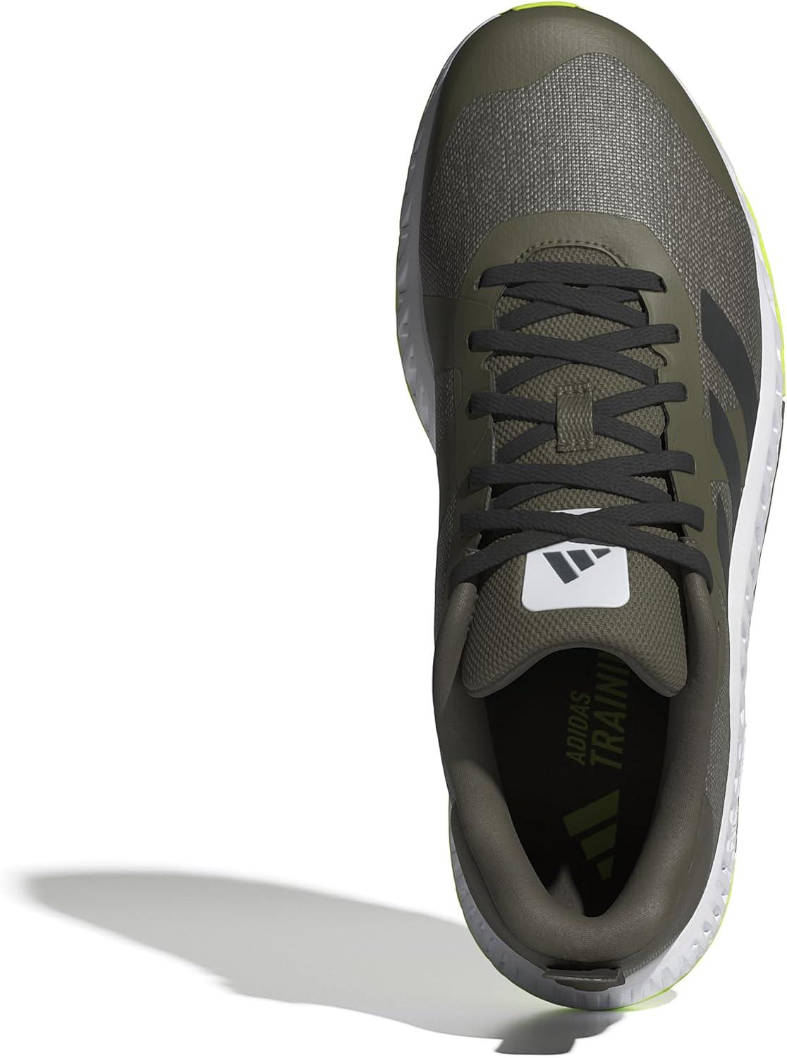 imageadidas UnisexAdult Everyset Training SneakerOlive StrataBlackLucid Lemon