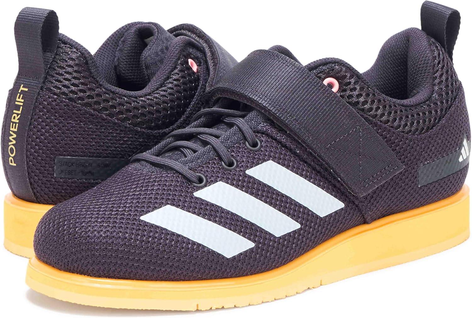 imageadidas UnisexAdult Powerlift 5 Weightlifting SneakerAurora BlackZero MetallicSpark