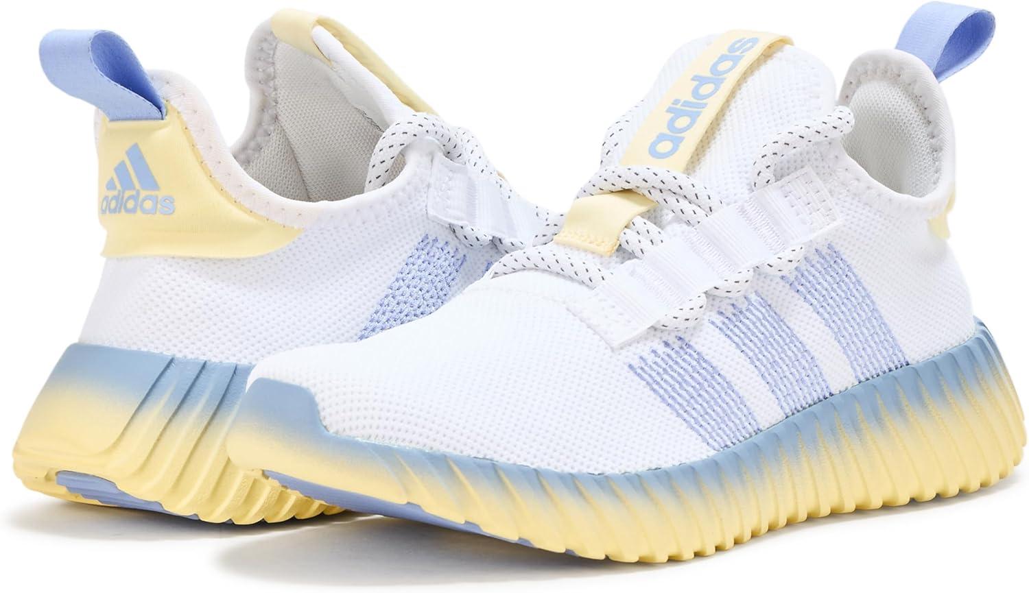 imageadidas Womens Kaptir Flow SneakerWhiteClear SkySilver Metallic