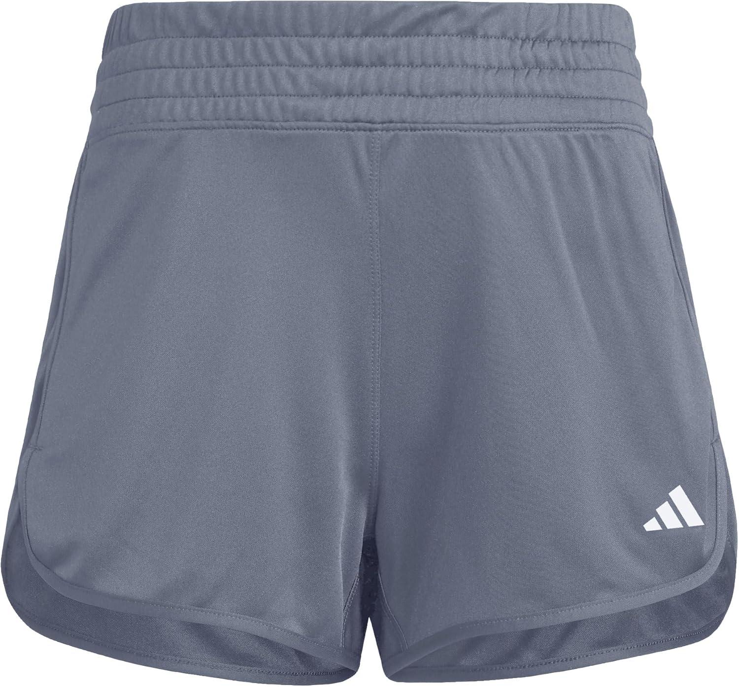 imageadidas Womens Pacer Essentials Knit HighRise Training ShortsOnixWhite