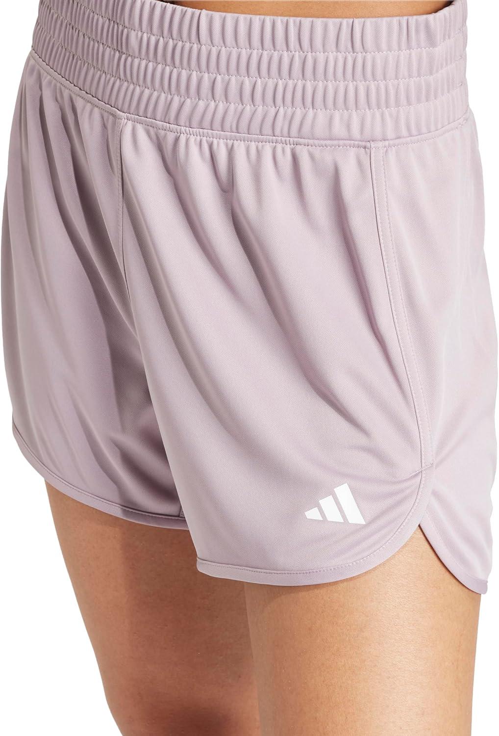 imageadidas Womens Pacer Essentials Knit HighRise Training ShortsPreloved Fig