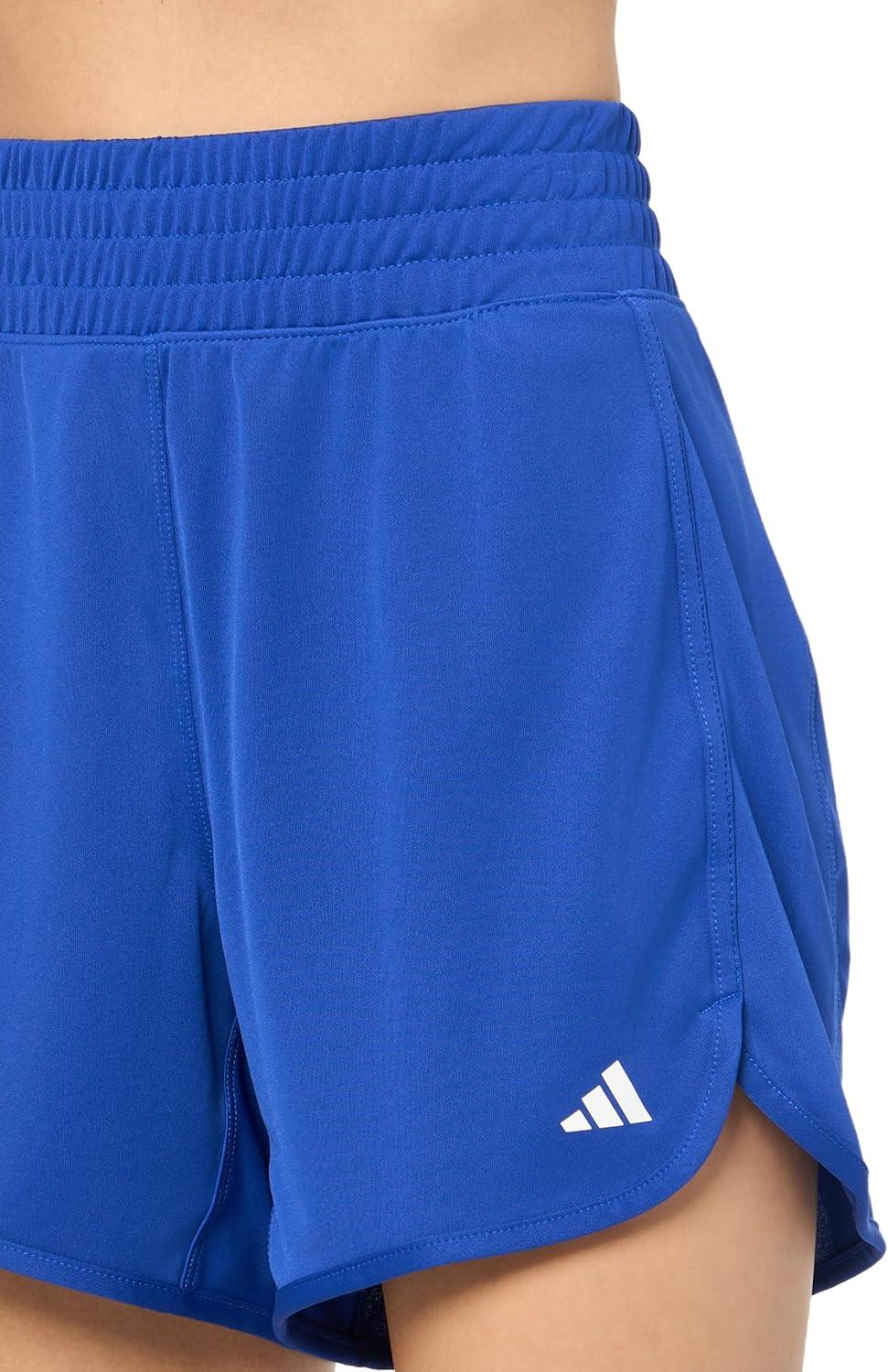imageadidas Womens Pacer Essentials Knit HighRise Training ShortsSemi Lucid Blue