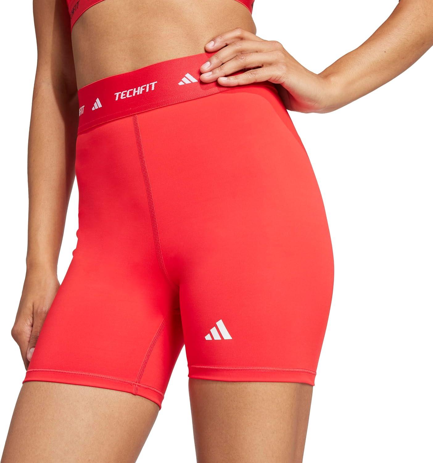 imageadidas Womens Techfit Training Short LeggingsPure Ruby