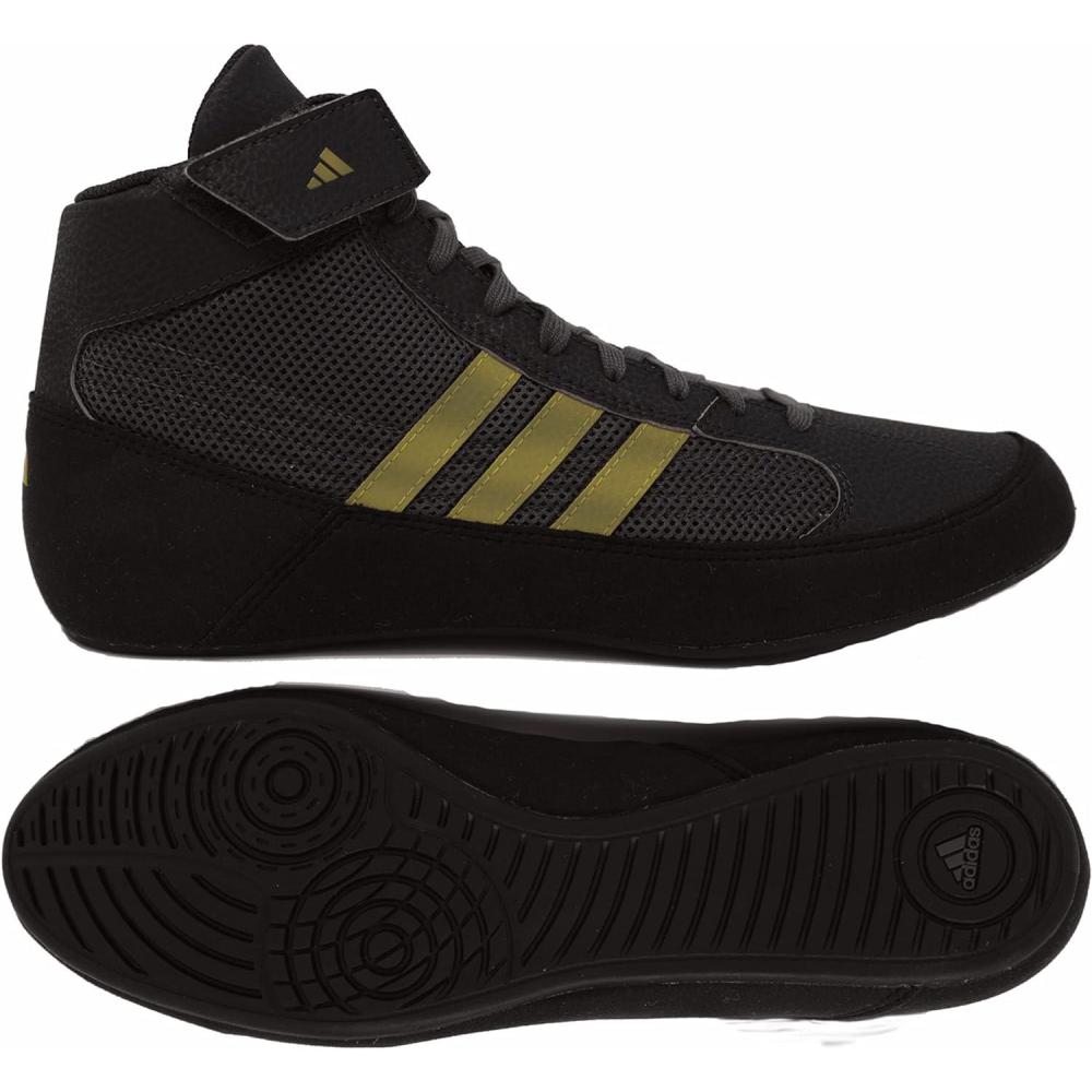 imageadidas HVC Wrestling ShoesBlackCharcoalMetallic Gold