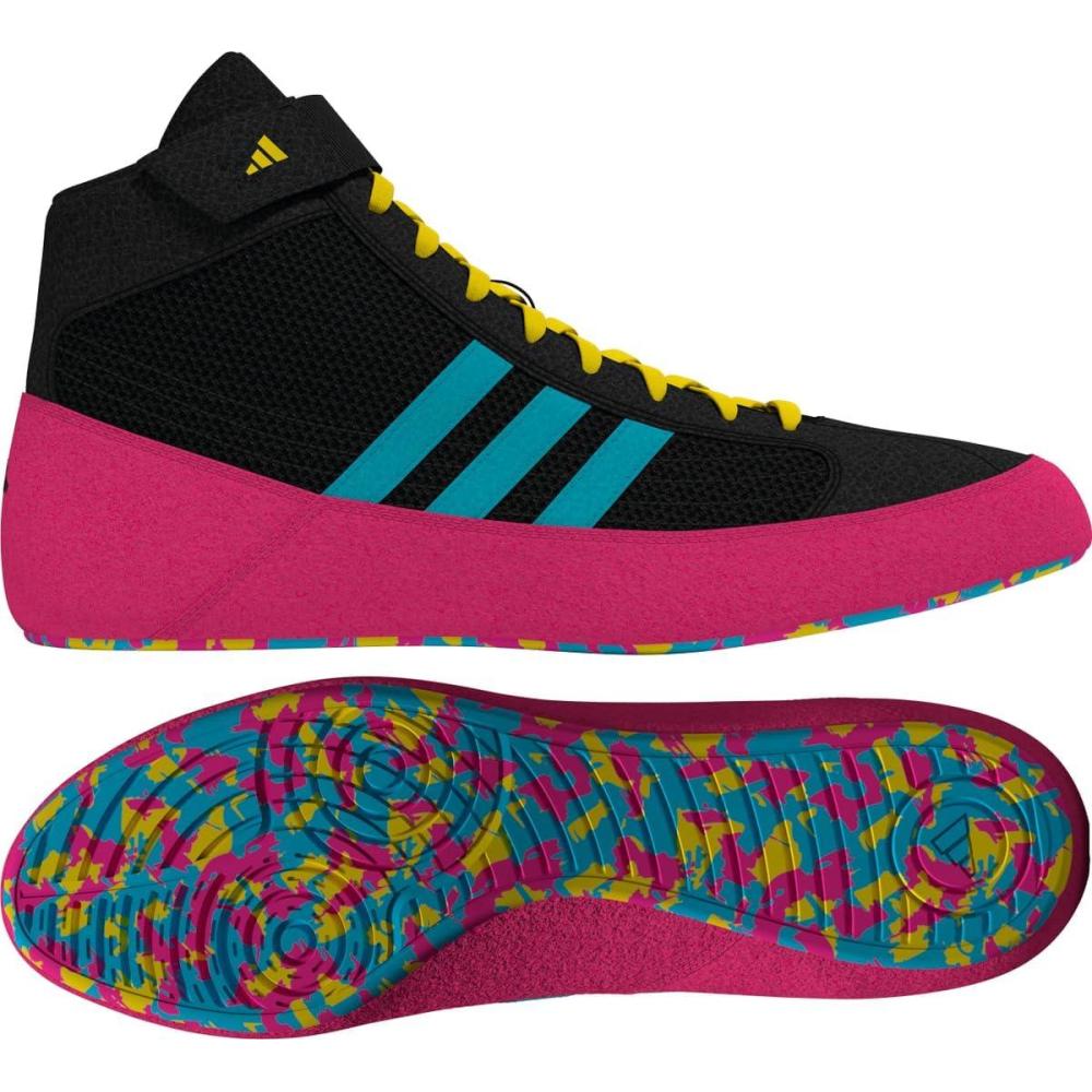 imageadidas HVC Wrestling ShoesBlackCyanPink