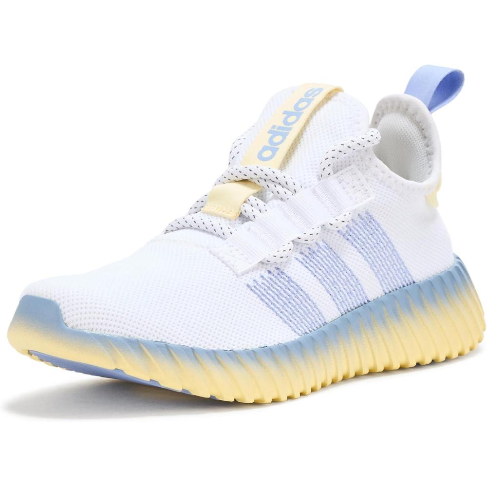 imageadidas Womens Kaptir Flow SneakerWhiteClear SkySilver Metallic