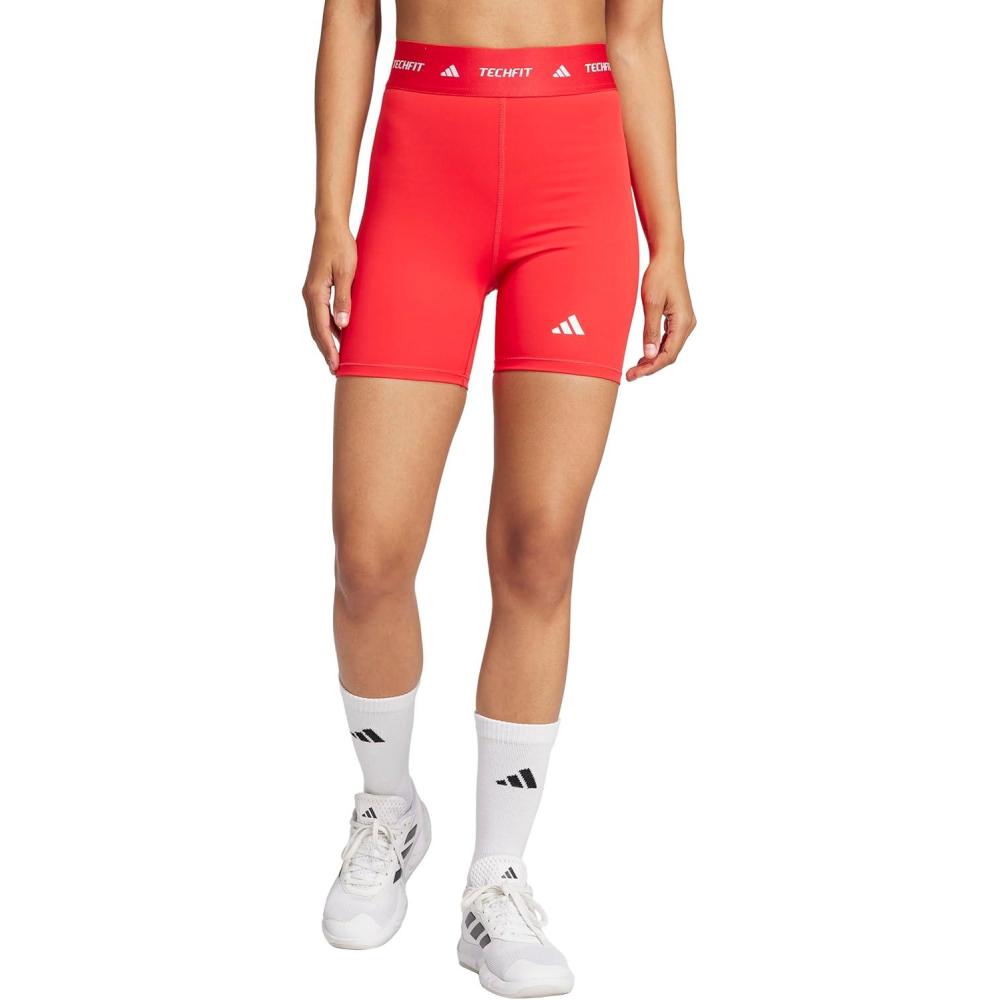 imageadidas Womens Techfit Training Short LeggingsPure Ruby