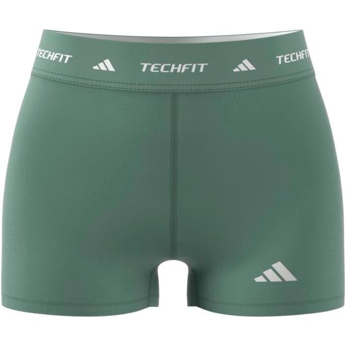imageadidas Womens Techfit Training Short LeggingsSilver Green