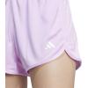 imageadidas Womens Pacer Essentials Knit HighRise Training ShortsBliss LilacWhite