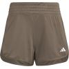 imageadidas Womens Pacer Essentials Knit HighRise Training ShortsEarth StrataWhite