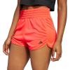 imageadidas Womens Pacer Essentials Knit HighRise Training ShortsLucid RedBlack