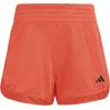 imageadidas Womens Pacer Essentials Knit HighRise Training ShortsLucid RedBlack