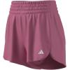 imageadidas Womens Pacer Essentials Knit HighRise Training ShortsPink FusionWhite