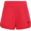 imageadidas Womens Pacer Essentials Knit HighRise Training ShortsPure RubyBlack