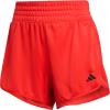 imageadidas Womens Pacer Essentials Knit HighRise Training ShortsPure RubyBlack