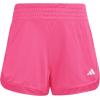 imageadidas Womens Pacer Essentials Knit HighRise Training ShortsShock PinkWhite