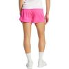 imageadidas Womens Pacer Essentials Knit HighRise Training ShortsShock PinkWhite