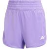 imageadidas Womens Pacer Essentials Knit HighRise Training ShortsViolet Fusion