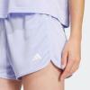 imageadidas Womens Pacer Essentials Knit HighRise Training ShortsViolet ToneWhite
