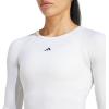 imageadidas Womens Techfit LongSleeve Training TopWhite