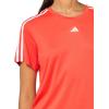 imageadidas Womens Train Essentials 3Stripes TShirtBright RedWhite