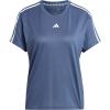 imageadidas Womens Train Essentials 3Stripes TShirtPreloved InkWhite