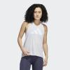 imageadidas Womens Training 3Stripes Logo Tank Top Dash GreyWhiteDash GreyWhite