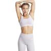 imageadidas Womens Training Medium Support 3 Stripes BraAmaplaWhite Ddd