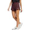 imageadidas Womens Pacer Essentials Knit HighRise Training ShortsAurora RubyWhite