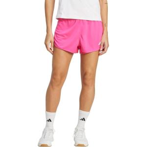 imageadidas Womens Pacer Essentials Knit HighRise Training ShortsShock PinkWhite