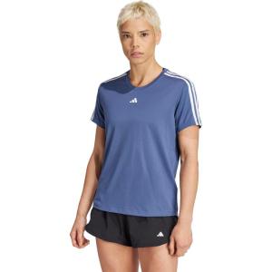 imageadidas Womens Train Essentials 3Stripes TShirtPreloved InkWhite