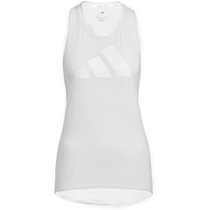 imageadidas Womens Training 3Stripes Logo Tank Top Dash GreyWhiteDash GreyWhite