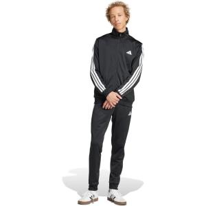 imageadidas Mens Basic 3Stripes Tricot Track SuitBlack