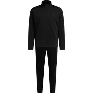 imageadidas Mens Basic 3Stripes Tricot Track SuitBlackLight Aqua