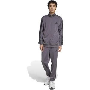 imageadidas Mens Basic 3Stripes Tricot Track SuitGrey Strata