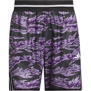 imageadidas Mens Crazylite All Over Printed Basketball ShortsAurora PlumBlack