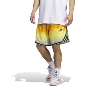 imageadidas Mens Crazylite All Over Printed Basketball ShortsCrew YellowClear Sky