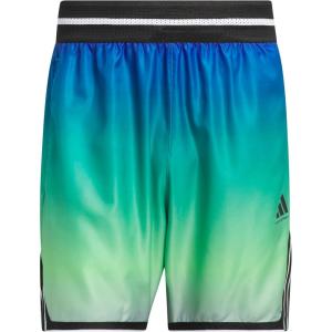 imageadidas Mens Crazylite All Over Printed Basketball ShortsLime BurstPure Teal